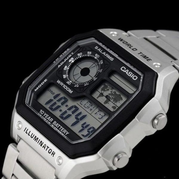 Montre Casio en silver water resistance
