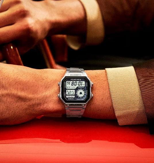 Montre Casio en silver water resistance