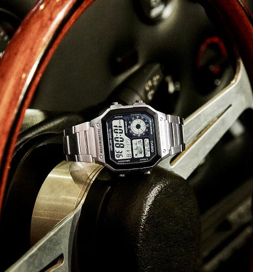 Montre Casio en silver water resistance