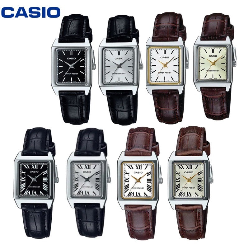 Casio – Élégante montre carrée pour femme