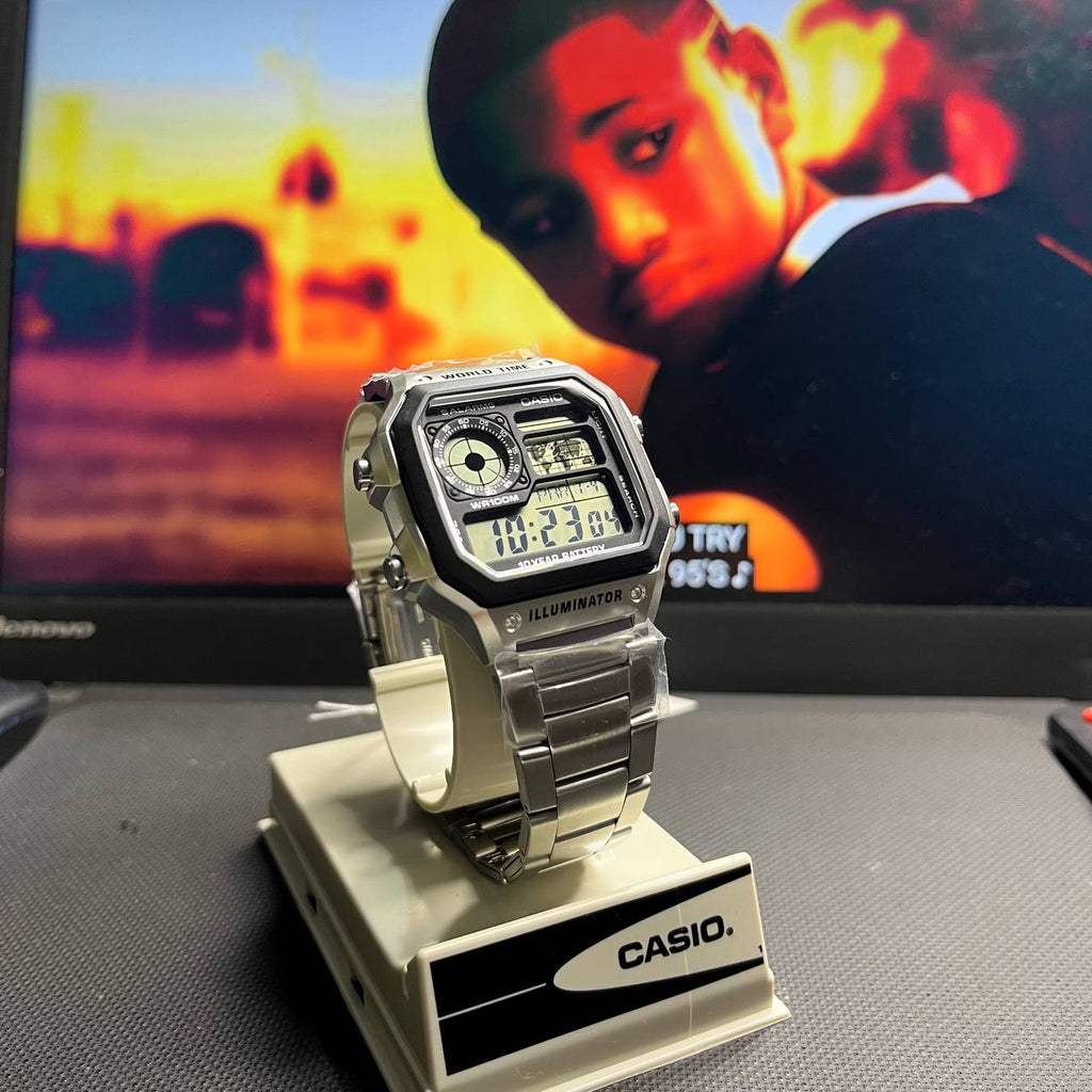 Montre Casio en silver water resistance